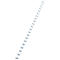 GBC® inbindruggen, plastic, Ø 10 mm, 100 stuks, wit