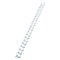 GBC® inbindruggen, plastic, Ø 16 mm, 100 stuks, wit