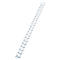 GBC® inbindruggen, plastic, Ø 19 mm, 100 stuks, wit