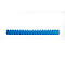 GBC® inbindruggen, plastic, Ø 22 mm, 100 stuks, blauw