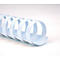 GBC® inbindruggen, plastic, Ø 22 mm, 100 stuks, wit