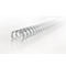 GBC metalen inbindruggen WireBind, A4, 34 ringen, 11 mm voor max. 100 pagina's, 100 stuks, zilver