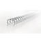 GBC metalen inbindruggen WireBind, A4, 34 ringen, 12,5 mm voor max. 115 pagina's, 100 stuks, zilver