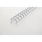 GBC metalen inbindruggen WireBind, A4, 34 ringen, 8 mm voor max. 70 pagina's, 100 stuks, zilver