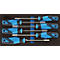 Gedore gereedschapsbak 1500 CT1-2133, 1/3 module, incl. dopsleutelassortiment, 6 st, B 157,5 x D 310 x H 35 mm, schuimrubber, zwart/blauw