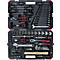 GEDORE RED Werkzeugkoffer R4600 3100, 100-teilig, SW 4-32 mm, CV-Stahl, Vierkantantrieb 1/4' & 1/2', inkl. Hebelumschaltknarren