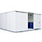 Gefahrstoffcontainer SAFE Tank 2000, isoliert, RAL 9002 grauweiß, B 3050 x T 4340 x H 2520 mm