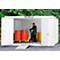 Gefahrstoffcontainer SAFE Tank 2000, isoliert, RAL 9002 grauweiß, B 3050 x T 4340 x H 2520 mm