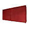 Geïsoleerde rekkenbak BAUER CEH 75-2, staal, schuifdeur, B 7800 x D 1550 x H 3490 mm, rood