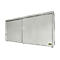 Geïsoleerde rekkenbak BAUER CEH 75-2, staal, schuifdeur, B 7800 x D 1550 x H 3490 mm, wit
