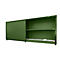 Geïsoleerde rekkenbak BAUER CEH 81-2, staal, schuifdeur, B 8400 x D 1550 x H 3190 mm, groen