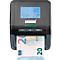 Geldscheinprüfer ratiotec® Smart Protect Plus, EZB-Standard, IR/MG/MT/SD, 3 Währungen, LC-Display & Warnsignal, Zählfunktion, USB/microSD, schwarz