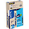 Gelpen PILOT Bottle 2 Pen BeGreen, blauw, lijndikte 0,4 mm, documentbestendig, navulbaar, 89% gerecycled materiaal, 10 stuks + 10 navullingen blauw