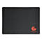 Schwarzes rechteckiges Mauspad mit GMB GAMING Logo in Orange in der unteren rechten Ecke.