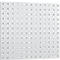 Geperforeerd paneel, voor montage, 495 x 457 mm, lichtgrijs RAL 7035