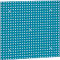 Geperforeerd paneel WFI, wandmontage, gatmaat 9 x 9 mm &amp; gatafstand 38 mm, L 988 x H 910 mm, plaatstaal, azuurblauw RAL 5009