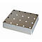 Geperforeerd plaatinzetstuk standaard voor asecos veiligheidskasten van de series S-30 en UB90, roestvrij staal 1.4016, B 420 x D 439 x H 60 mm, tot 75 kg