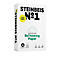 Papieren verpakking met "STEINBEIS N°1", "Classic White" en "ReThinking Paper" opdruk. Duurzaam papier.