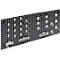 Gereedschaphouderset ADB, 28-delig, voor geperforeerde panelen met vierkante gaten 10 x 10 mm &amp; gatenafstand 38 mm, gepoedercoat staal, blank aluminium RAL 9006