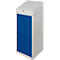 Gereedschapskast met schrijftafel, draaideur, 2 legborden, 1 lade, B 500 x D 500 x H 1200 mm, afsluitbaar, lichtgrijs/blauw 