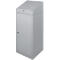 Gereedschapskast met schrijftafel, draaideur, 2 legborden, 1 lade, B 500 x D 500 x H 1200 mm, afsluitbaar, wit aluminium 