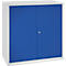 Gereedschapskast, veiligheidsslot, 2 legborden &amp; 1 lade, B 1000 x D 500 x H 1000 mm, plaatstaal, lichtgrijs/gentiaanblauw