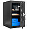 Geschäftstresor Rottner Monaco 65, Elektronikschloss, B 435 x T 445 x H 655 mm, Stahl, schwarz