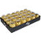 Geschenkbänder Clairefontaine Ringelbänder, 24 Stk.,10m x 7mm, glänzend, glatt, gold