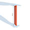 Geschenkpapier Clairefontaine Rote Blumen, blau-braun mit Blumendekor, 5 Tinyrollen mit jeweils L 5 m x B 350 mm