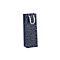 Geschenktüte für Flaschen CLAIREFONTAINE Men in blue, mit Kordel & Beschriftungsschild, reissfest, B 127 x T 90 x H 355 mm, weiss-blau, 6 Stück