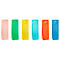 Geschenktüte für Flaschen „Trendfarben“, mit Tragekordel & Beschriftungsschild, B 100 x T 90 x H 330 mm, PP-Folie, 12 Stück farbsortiert