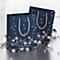 Geschenkzak Silver Snowflakes, 175 x 230 x 100 mm, 3 stuks