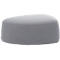 Gestoffeerd meubilair Leyform GOGO Pouf, medium, ovaal, B 980 x D 910 x H 390 mm, met glijders, stoffen bekleding, grijs