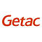 Getac-Logo in orange Farbe auf weißem Hintergrund.