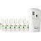 Geurdispenser Rubbermaid Microburst-3000, incl. 12 navulbussen, Discretie, tot 90 dagen, programmeerbaar, L 187 x B 101 mm x H 82 mm, wit