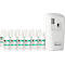 Geurdispenser Rubbermaid Microburst-3000, incl. 12 navulbussen, Relaxing Spa, tot 90 dagen, programmeerbaar, L 187 x B 101 mm x H 82 mm, wit