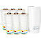 Geurdispenser Rubbermaid TCell 1.0, incl. 6x navulfles, geur Relaxing Spa, voor maximaal 90 dagen, B 73 x D 74 x H 150 mm, wit