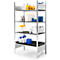 Gevaarlijke stoffen rek asecos RSG-K 1364, B 1360 x D 640 x H 2000 mm, met opvangbak van 36 l en 3 roosterplanken van polyethyleen
