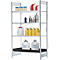Gevaarlijke stoffen stelling asecos RSG-V 1364, B 1360 x D 640 x H 2000 mm, met 36 l PE opvangbak, 3 roosterplanken van verzinkt staal