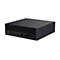 Schwarzer Mini-PC mit Anschlüssen für USB-C, HDMI, 10G-LAN und ConnectX-1 auf weißem Hintergrund.