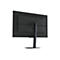 Der Gaming Monitor ist von hinten aufgenommen. Auf dem schwarzen Bildschirm steht "Dominating the Game".