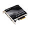 Gigabyte GC-MAPLE RIDGE Thunderbolt-Erweiterungskarte mit Anschlüssen auf silbernem Gehäuse.