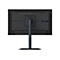Rückansicht eines schwarzen Gigabyte Gaming-Monitors auf einem Standfuß mit gut sichtbaren Anschlüssen.