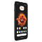 Schwarzes Gigaset Smartphone in Ansicht von leicht schräg vorne mit aktivem Display und bunten App-Icons.