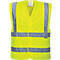 Gilet de sécurité Portwest C470, EN ISO 20471 classe 2, bandes réfléchissantes, taille XL, polyester, jaune