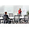 Glas-Flipchart Nobo Diamond, fahrbar, magnetisch, Arbeitsfläche 700 x 1000 mm