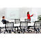 Glas-Flipchart Nobo Diamond, fahrbar, magnetisch, Arbeitsfläche 700 x 1000 mm