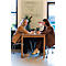 Glasboard Legamaster, mit 2 Magneten & 1 Glasboard Marker, B 1200 x T 4,4 x H 900 mm, gehärtetes Sicherheitsglas, matt, sage green