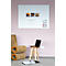 Glasboard Legamaster, mit 2 Magneten & 1 Glasboard Marker, B 1200 x T 4,4 x H 900 mm, gehärtetes Sicherheitsglas, matt, warm grey