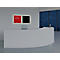 Glasmagnetboard Sigel Business artverum® LED light, 480x480 mm, beschreibbar, 3 Magnete, rot